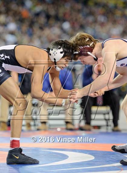 Thumbnail 3 in WIAA 3A 126 LB Championship  photogallery.