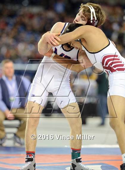 Thumbnail 3 in WIAA 3A 126 LB Championship  photogallery.