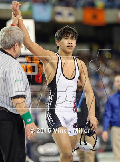 Thumbnail 1 in WIAA 3A 126 LB Championship  photogallery.