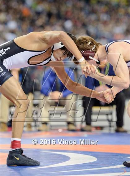 Thumbnail 2 in WIAA 3A 126 LB Championship  photogallery.