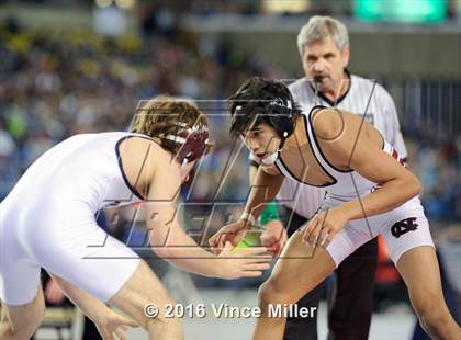 Thumbnail 1 in WIAA 3A 126 LB Championship  photogallery.