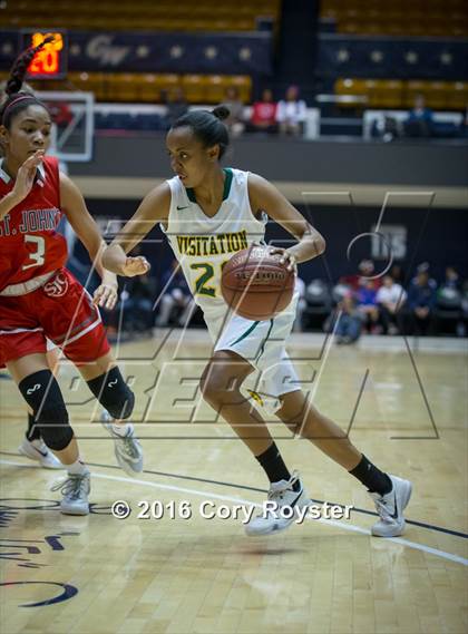 Thumbnail 1 in St. John's vs. Georgetown Visitation Prep (DCSAA Final) photogallery.