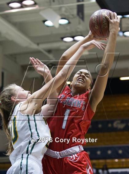 Thumbnail 1 in St. John's vs. Georgetown Visitation Prep (DCSAA Final) photogallery.