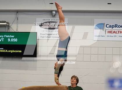 Thumbnail 3 in Texas High School Gymnastics Coaches Association Region II Championship (Vault) photogallery.