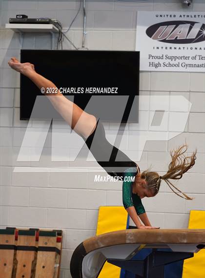 Thumbnail 2 in Texas High School Gymnastics Coaches Association Region II Championship (Vault) photogallery.