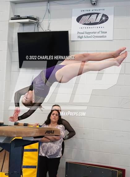 Thumbnail 2 in Texas High School Gymnastics Coaches Association Region II Championship (Vault) photogallery.