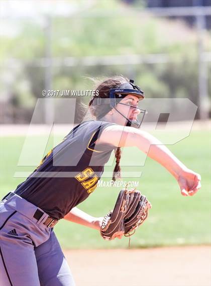 Thumbnail 1 in Saguaro vs. Tempe (Chandle Prep Softball Classic)  photogallery.