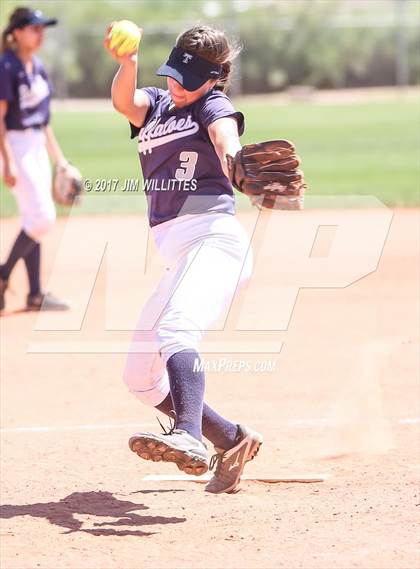 Thumbnail 1 in Saguaro vs. Tempe (Chandle Prep Softball Classic)  photogallery.