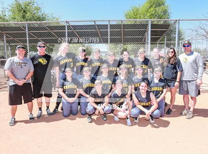 Thumbnail 2 in Saguaro vs. Tempe (Chandle Prep Softball Classic)  photogallery.