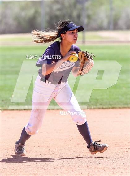 Thumbnail 1 in Saguaro vs. Tempe (Chandle Prep Softball Classic)  photogallery.