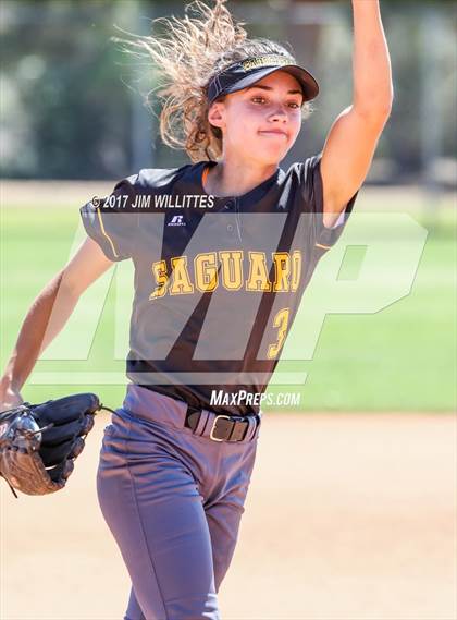 Thumbnail 2 in Saguaro vs. Tempe (Chandle Prep Softball Classic)  photogallery.