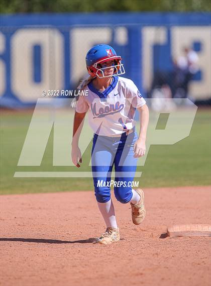Thumbnail 3 in Moore vs Mustang (OSSAA 6A Round 1 Playoff) photogallery.