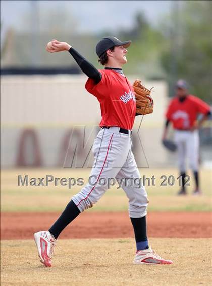 Thumbnail 1 in Sandy Valley vs. Lake Mead Academy (Spring Slam Tournament) photogallery.