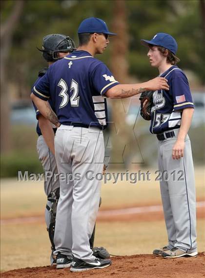 Thumbnail 1 in Sandy Valley vs. Lake Mead Academy (Spring Slam Tournament) photogallery.