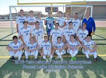 Thumbnail 2 in Faith Christian vs. Forest Lake Christian (CIF SJS D7 Final) photogallery.
