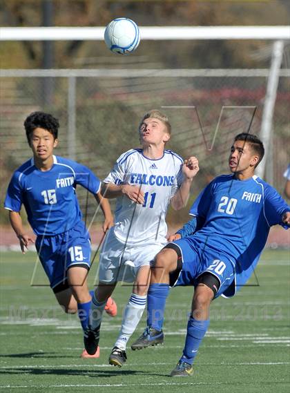 Thumbnail 3 in Faith Christian vs. Forest Lake Christian (CIF SJS D7 Final) photogallery.