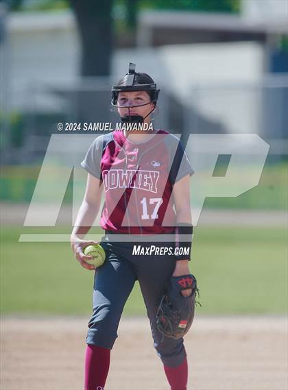 Thumbnail 3 in Downey @ Chaminade (CIFSS D1V Round 2 Playoffs) photogallery.