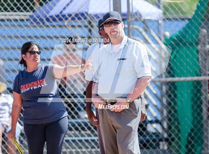 Thumbnail 3 in Downey @ Chaminade (CIFSS D1V Round 2 Playoffs) photogallery.
