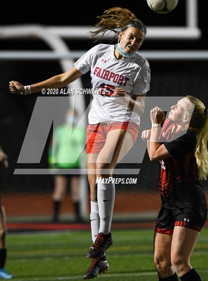 Thumbnail 3 in Fairport vs. Hilton (NYSPHSAA Class AA Final) photogallery.