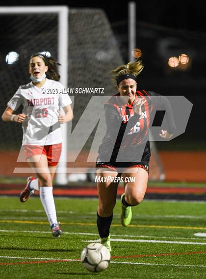 Thumbnail 2 in Fairport vs. Hilton (NYSPHSAA Class AA Final) photogallery.