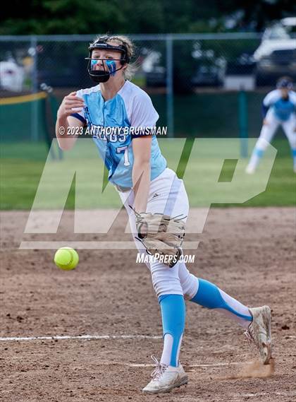 Thumbnail 3 in Pleasant Valley vs. Pleasant Grove (Stephanie LeDoux Tournament) photogallery.