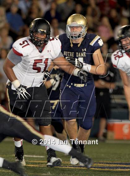 Thumbnail 1 in Oaks Christian @ Notre Dame photogallery.