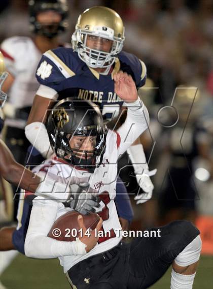Thumbnail 3 in Oaks Christian @ Notre Dame photogallery.