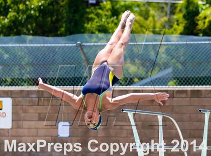 Thumbnail 3 in CIF SJS Girls Diving Championships photogallery.