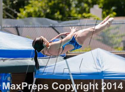 Thumbnail 2 in CIF SJS Girls Diving Championships photogallery.