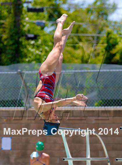 Thumbnail 3 in CIF SJS Girls Diving Championships photogallery.