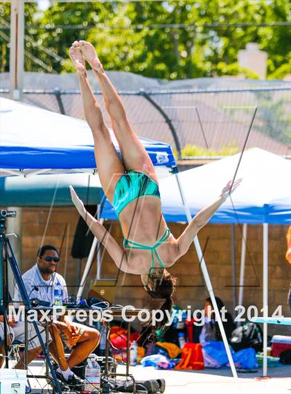 Thumbnail 2 in CIF SJS Girls Diving Championships photogallery.