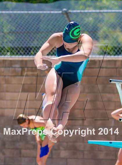 Thumbnail 2 in CIF SJS Girls Diving Championships photogallery.