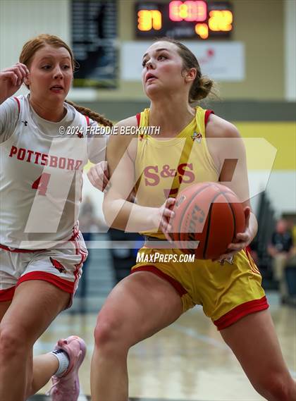 Thumbnail 1 in Pottsboro vs. S & S Consolidated (UIL 3A Area Playoff) photogallery.