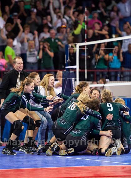 Thumbnail 2 in Fleming vs. Caliche (CHSAA 1A Championship) photogallery.