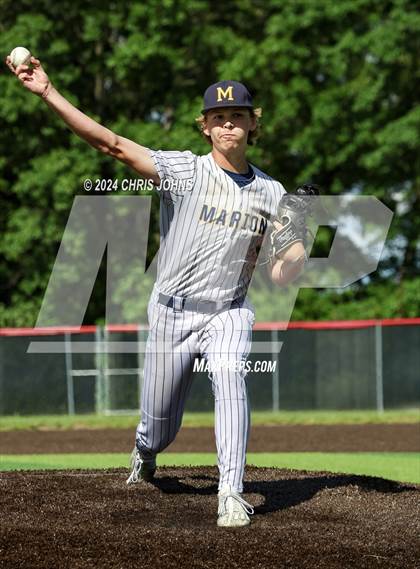 Thumbnail 2 in Marion vs Mascoutah (IHSA, 3A sectional semifinal) photogallery.