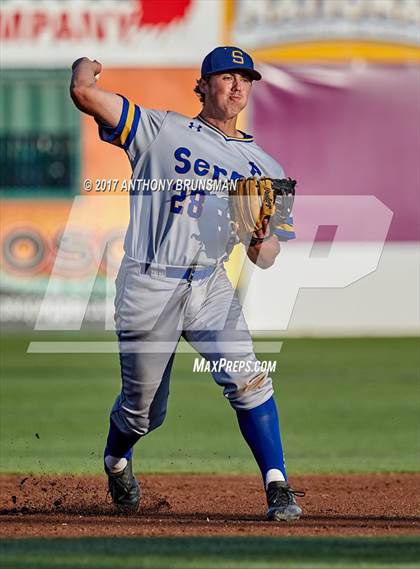 Thumbnail 3 in Valley Christian vs. Serra (Infield/Outfield Warmups - CIF CCS Open Final) photogallery.