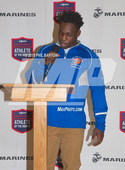Thumbnail 1 in Marines H.S. Male Athlete of the Month - Castera Mastropoalo  photogallery.
