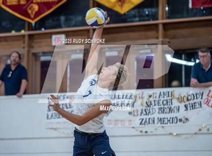 Thumbnail 3 in Newport Harbor @ Torrey Pines ()2025 CIF State Boys Volleyball Championships) photogallery.