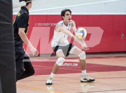 Thumbnail 3 in Newport Harbor @ Torrey Pines ()2025 CIF State Boys Volleyball Championships) photogallery.
