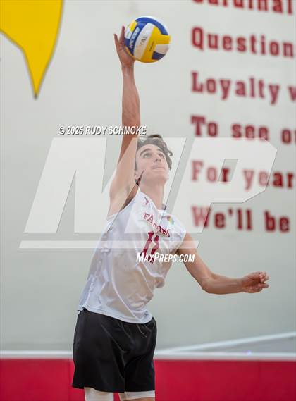 Thumbnail 2 in Newport Harbor @ Torrey Pines ()2025 CIF State Boys Volleyball Championships) photogallery.