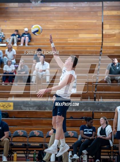 Thumbnail 3 in Newport Harbor @ Torrey Pines ()2025 CIF State Boys Volleyball Championships) photogallery.
