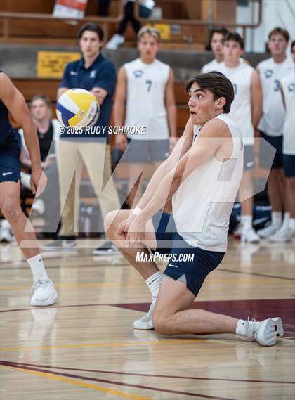 Thumbnail 3 in Newport Harbor @ Torrey Pines ()2025 CIF State Boys Volleyball Championships) photogallery.