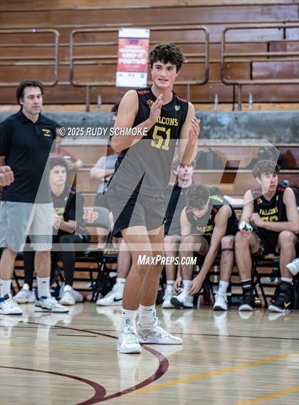 Thumbnail 2 in Newport Harbor @ Torrey Pines ()2025 CIF State Boys Volleyball Championships) photogallery.