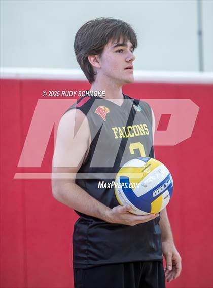 Thumbnail 3 in Newport Harbor @ Torrey Pines ()2025 CIF State Boys Volleyball Championships) photogallery.