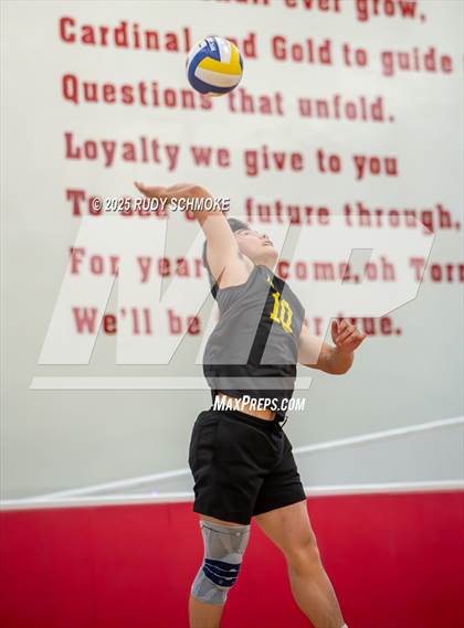 Thumbnail 3 in Newport Harbor @ Torrey Pines ()2025 CIF State Boys Volleyball Championships) photogallery.