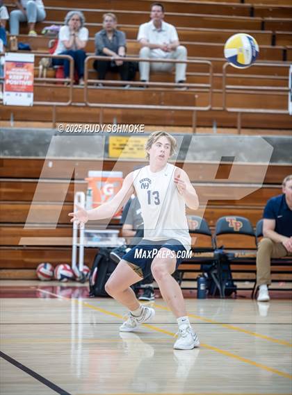 Thumbnail 3 in Newport Harbor @ Torrey Pines ()2025 CIF State Boys Volleyball Championships) photogallery.