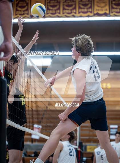 Thumbnail 2 in Newport Harbor @ Torrey Pines ()2025 CIF State Boys Volleyball Championships) photogallery.