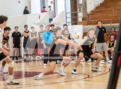 Thumbnail 1 in Newport Harbor @ Torrey Pines ()2025 CIF State Boys Volleyball Championships) photogallery.