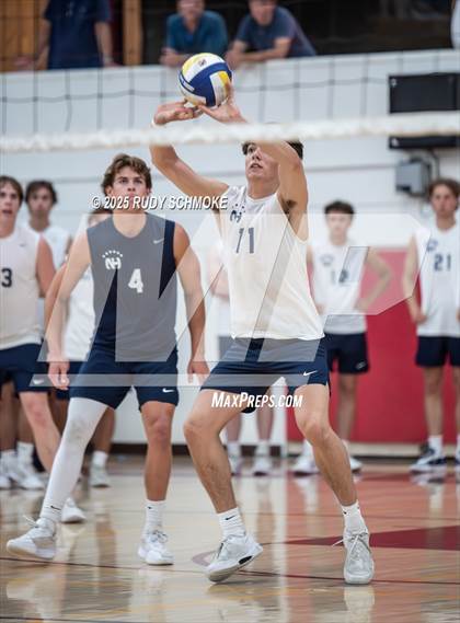 Thumbnail 2 in Newport Harbor @ Torrey Pines ()2025 CIF State Boys Volleyball Championships) photogallery.