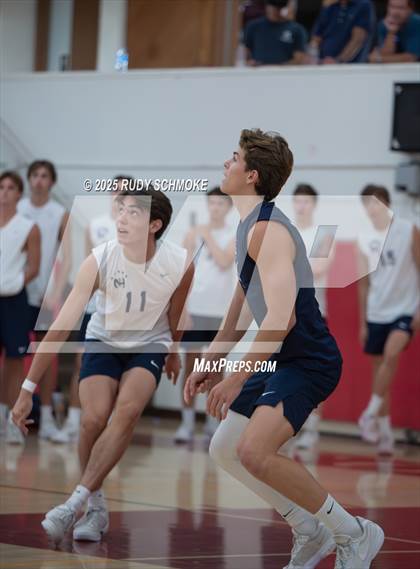 Thumbnail 3 in Newport Harbor @ Torrey Pines ()2025 CIF State Boys Volleyball Championships) photogallery.